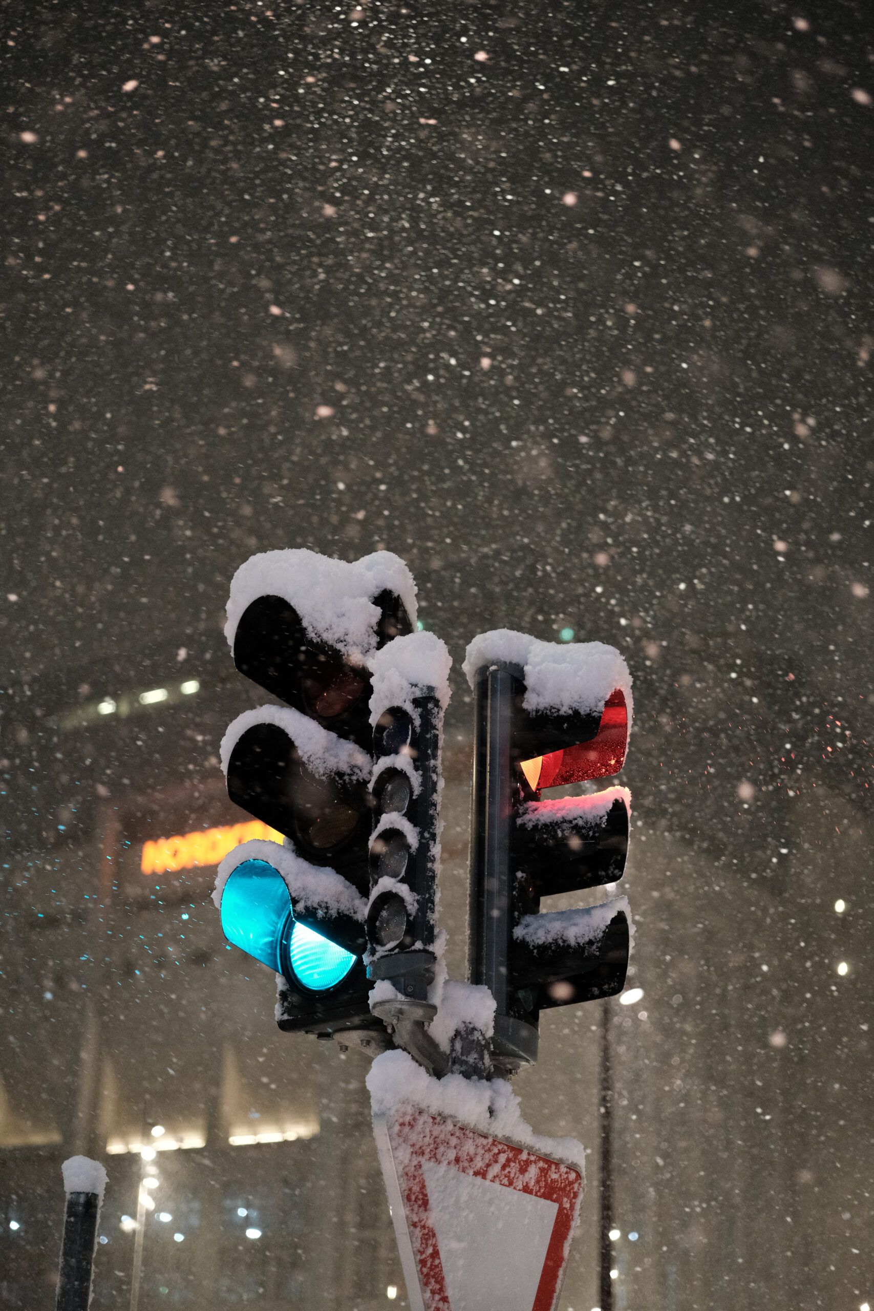 Aalborg streets in heavy snow